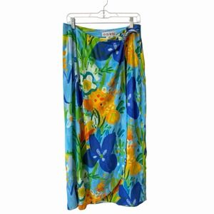 Jams World Wonderland Sarong Wrap Pareo Beach Cover Up Hawaiian Skirt Size Med